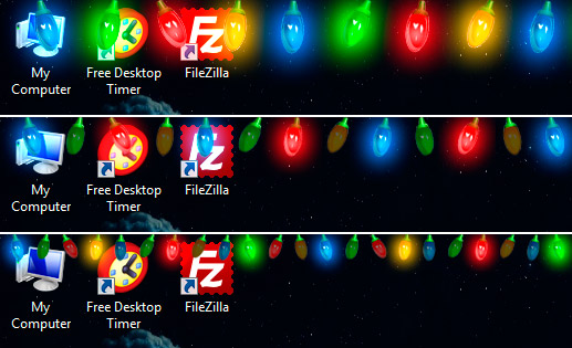 Windows 8 Christmas Garland Lights full